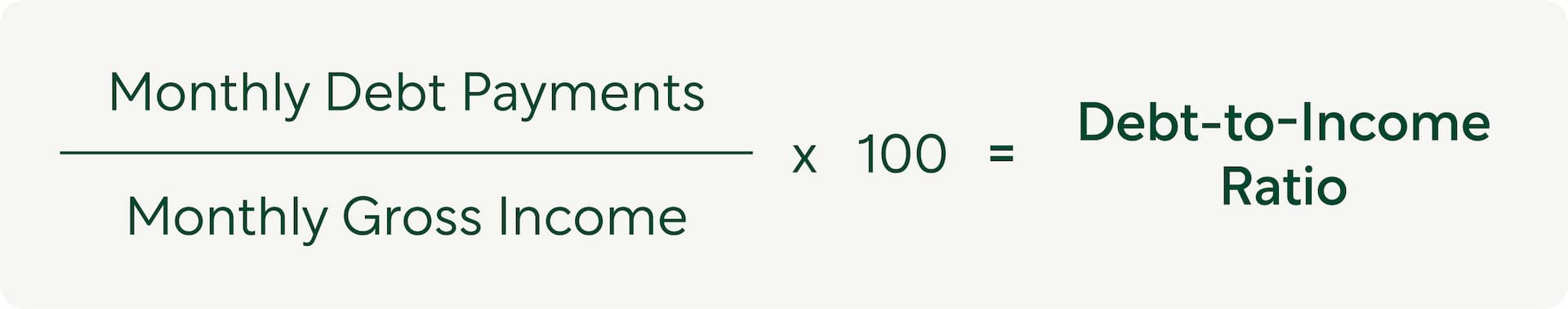 Mortgage calculator | Debt to income ratio (DTI) formula